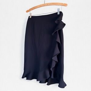 ❄️ 50% off winter Drama black vintage classic tier ruffle skirt 2
